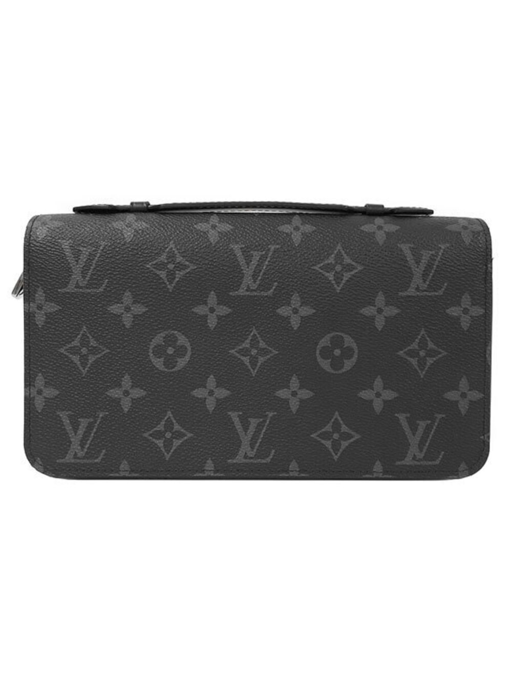 Louis Vuitton Monogram Eclipse Black Zippy Round Zipper Long Wallet